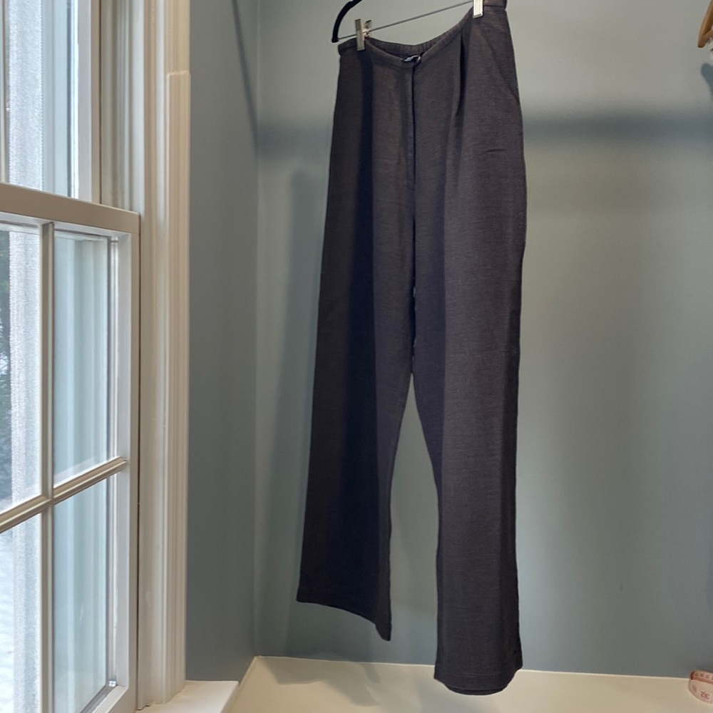 Eileen Fisher brown wide leg pants, size medium